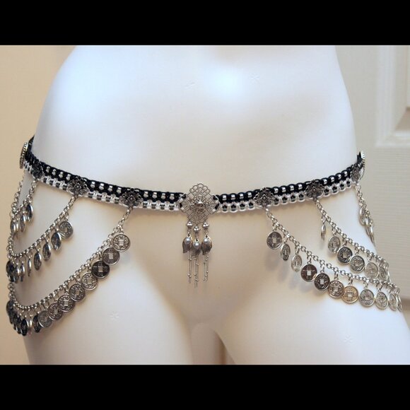 Bellydance-inspired belly chain - Picture 2 of 2